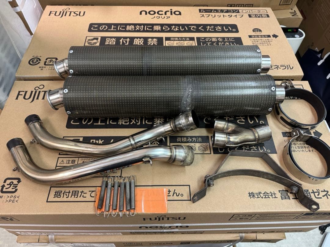 ホーネット250 TSR２本出しマフラー