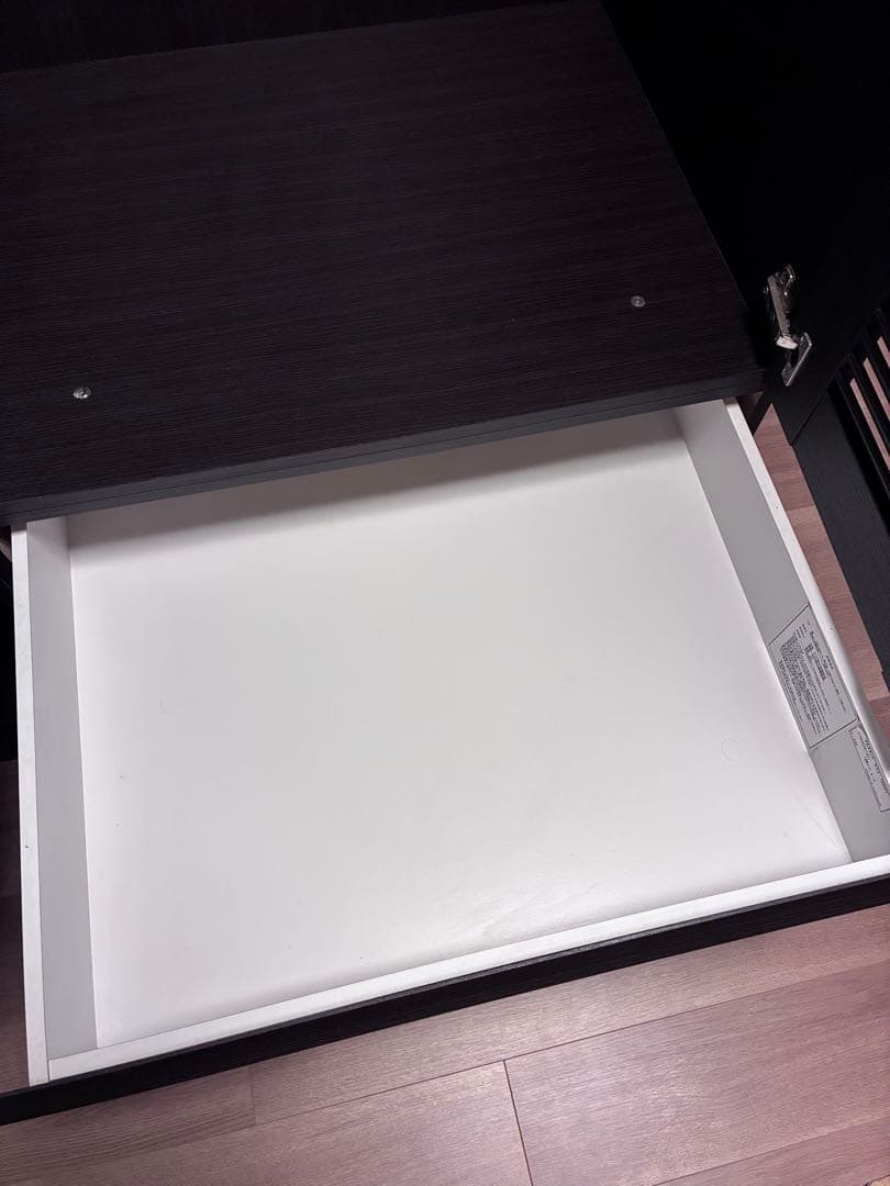 ワードローブ　洋服タンス　ダークブラウン 収納キャビネット　洋服ダンス