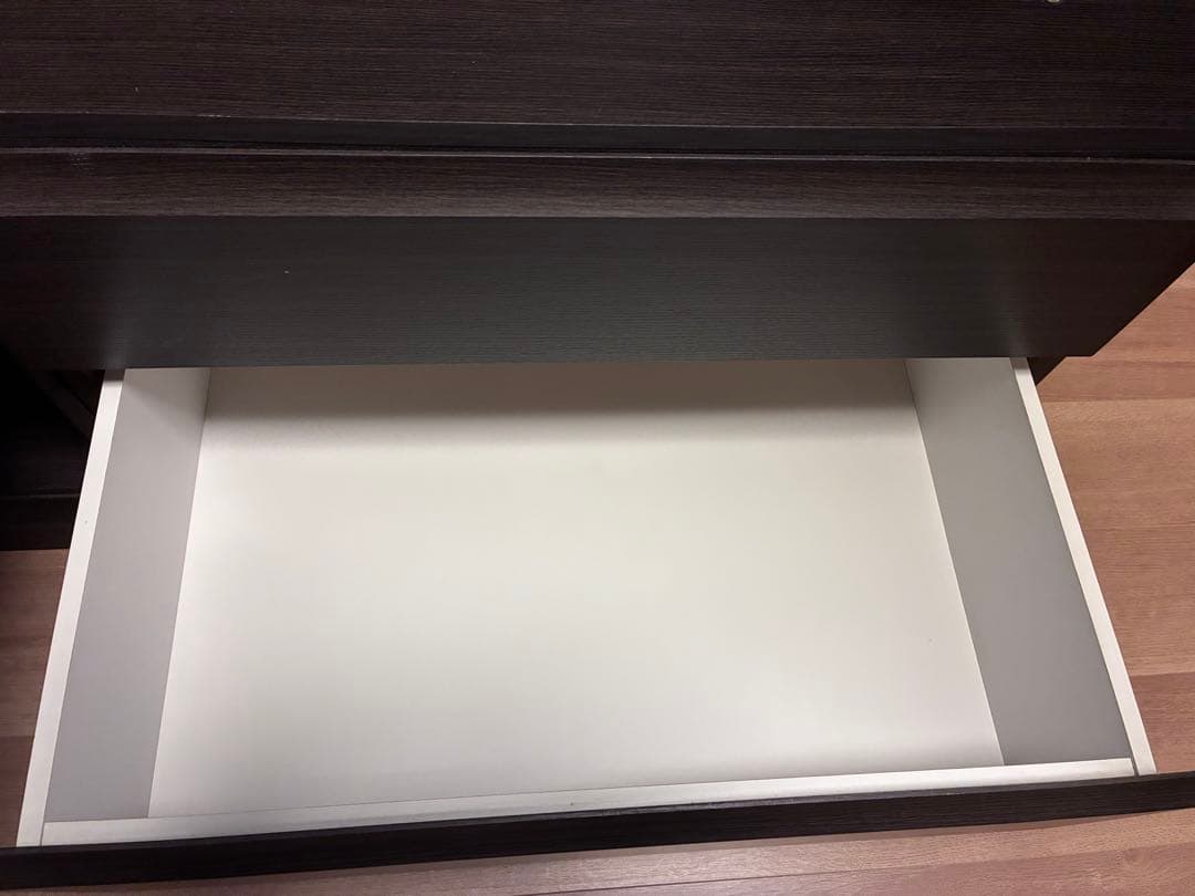 ワードローブ　洋服タンス　ダークブラウン 収納キャビネット　洋服ダンス