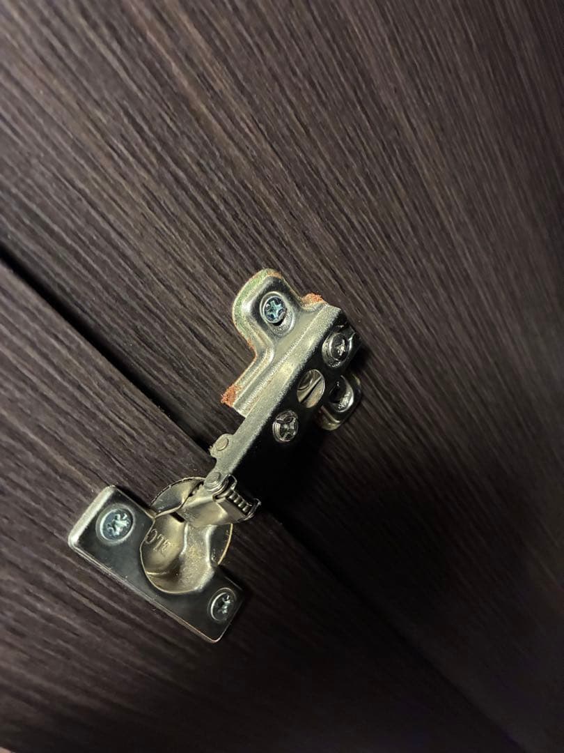 ワードローブ　洋服タンス　ダークブラウン 収納キャビネット　洋服ダンス