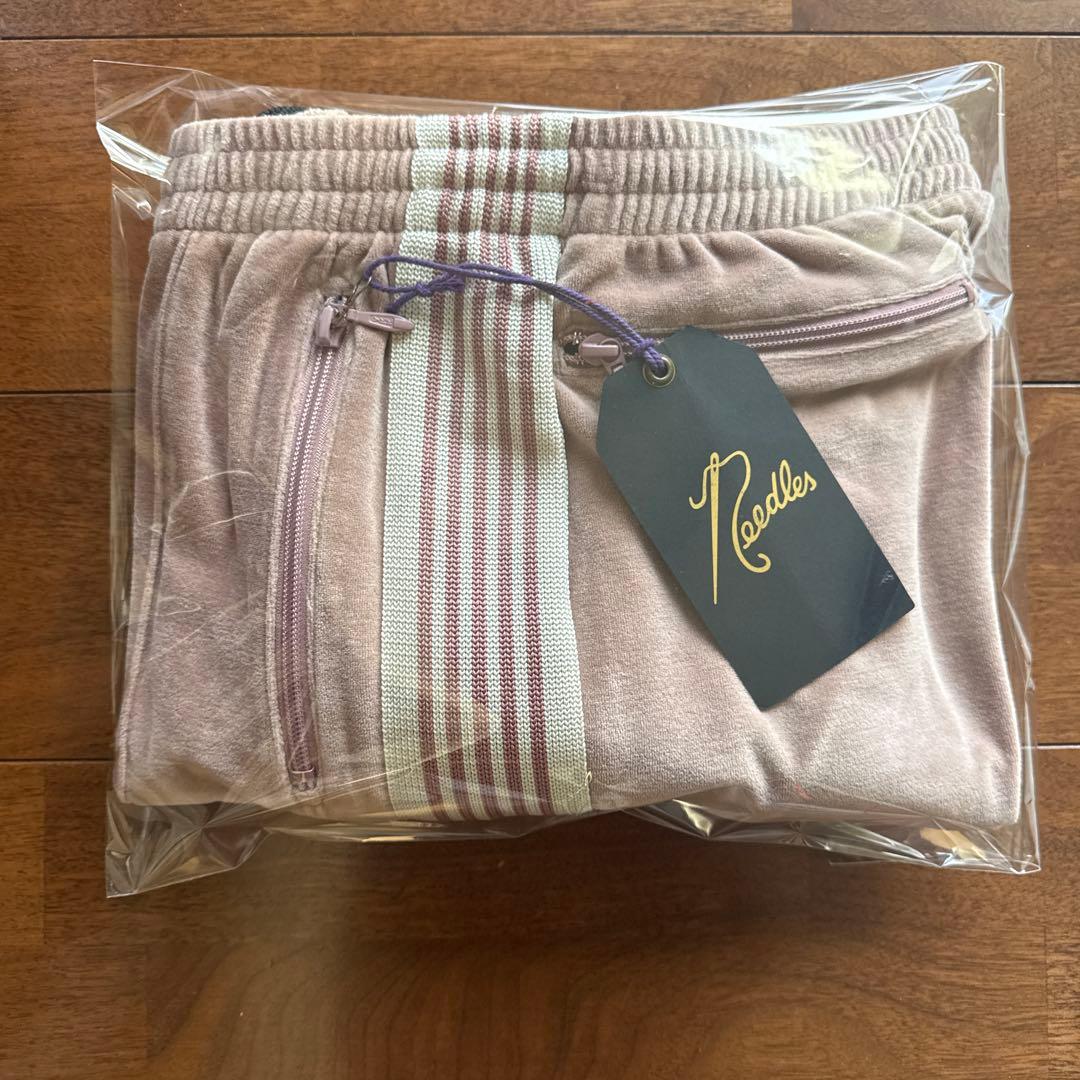 needles トラックパンツ　ベロア　ピンクベージュ　着用2回　美品