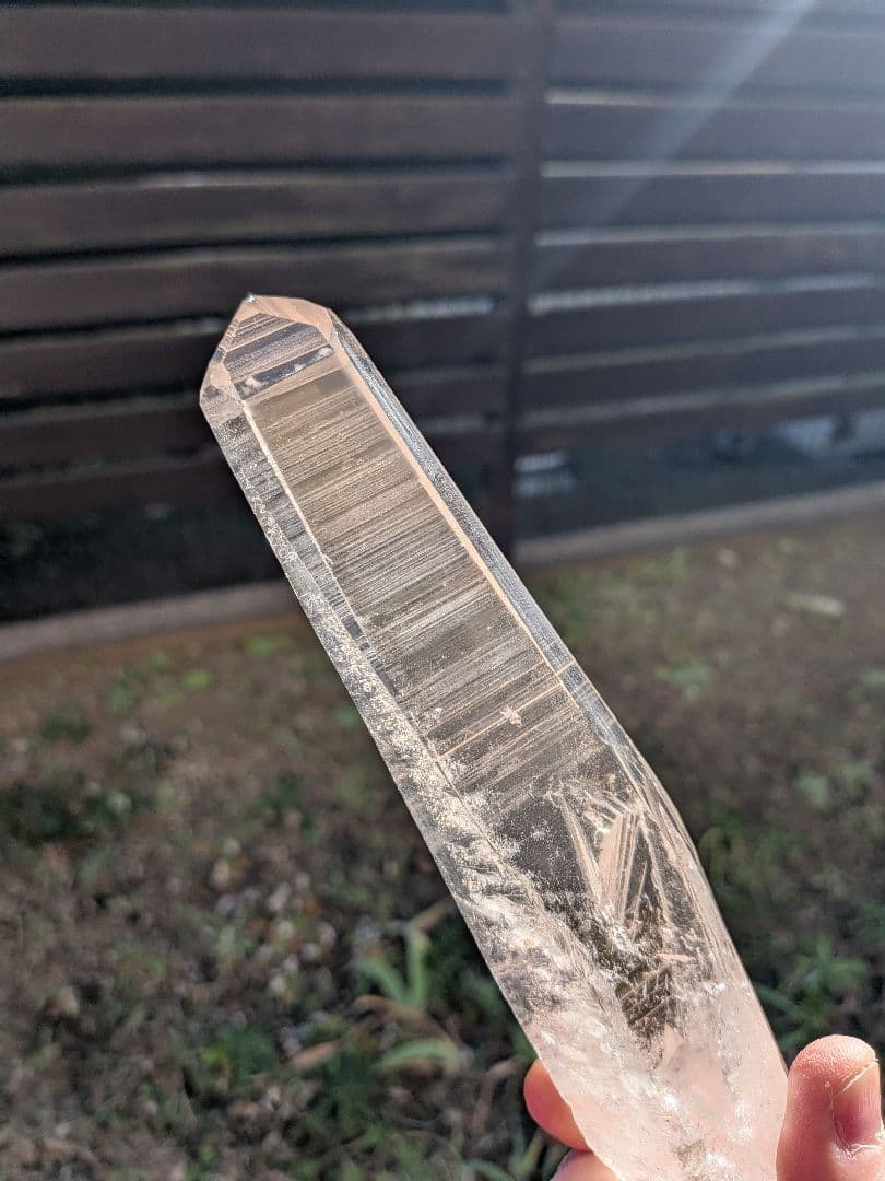 【ミナスジェライス産】大型 レムリアンシード 19cm 315g ワンド 水晶