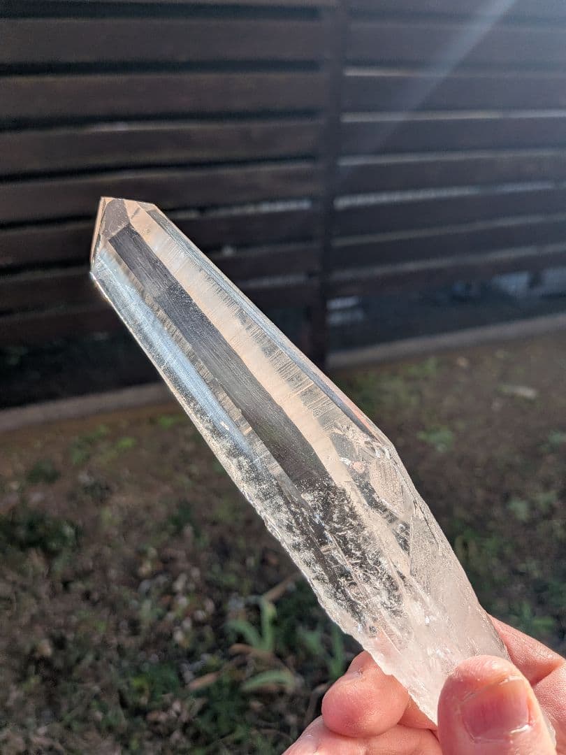 【ミナスジェライス産】大型 レムリアンシード 19cm 315g ワンド 水晶