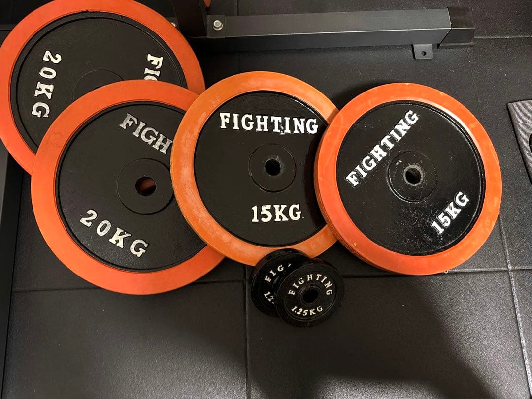 ラットプルオプション追加！パワーラック&フラットベンチ&バーベルセット