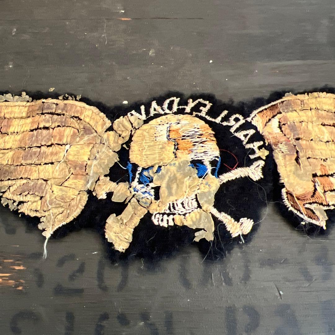 60年代　ビンテージハーレーワッペン　Harley-Davidson スカル