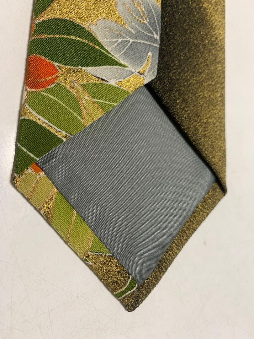 りよーま ★クリスマスパーティーに！ 新品・正絹着物地ネクタイ！