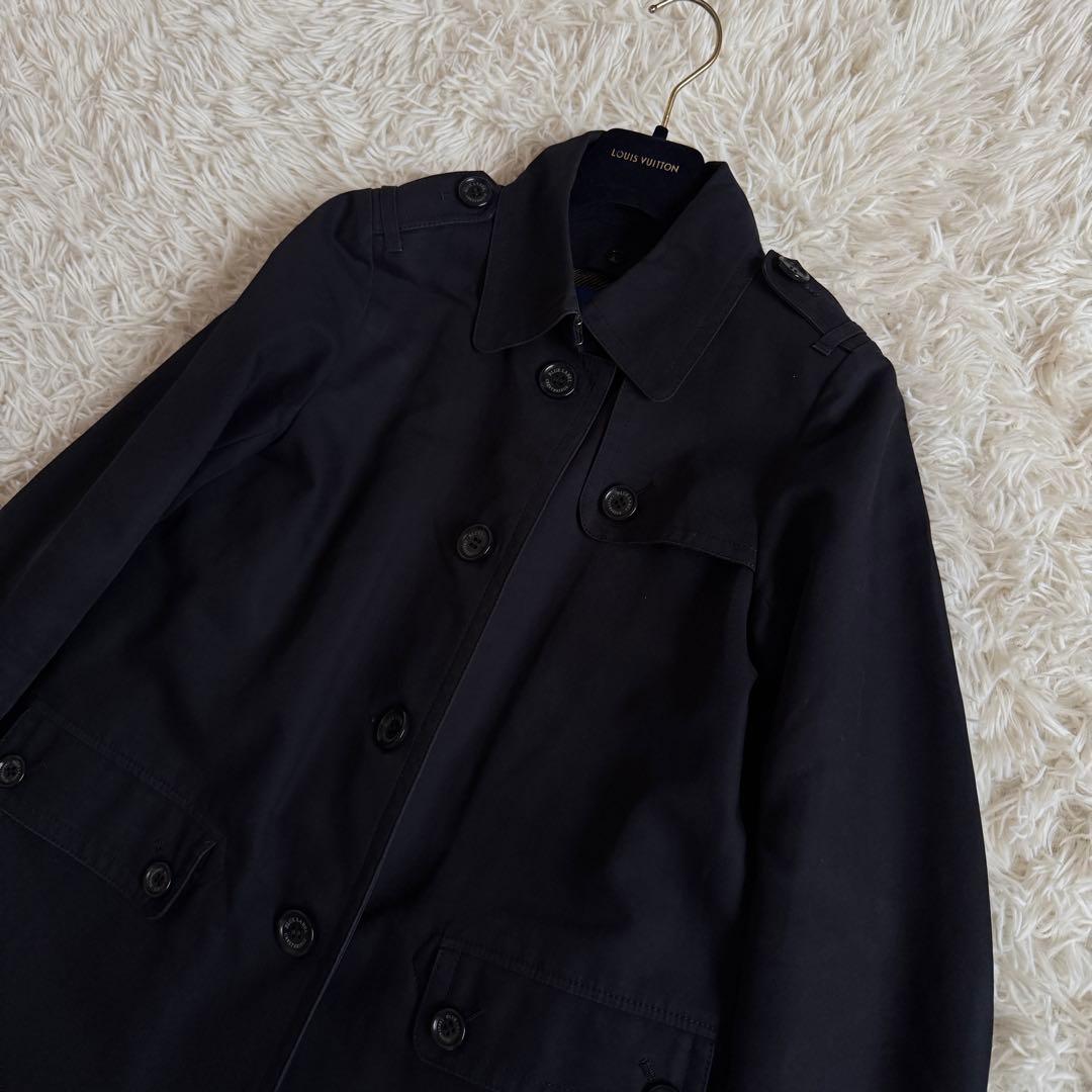 美品　ブルーレーベルクレストブリッジ　シングル　トレンチコート　2way　濃紺