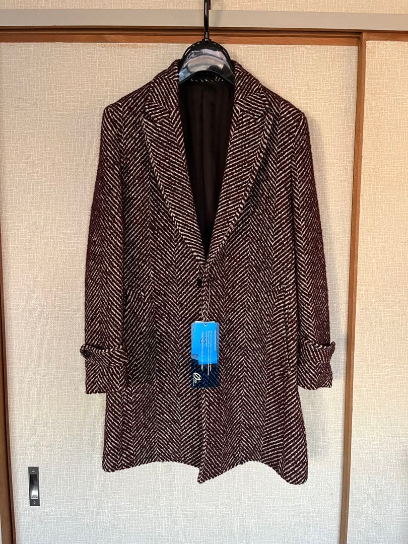 mittea　トルネードマート∴ビッグヘリンボンループツィードコート新品