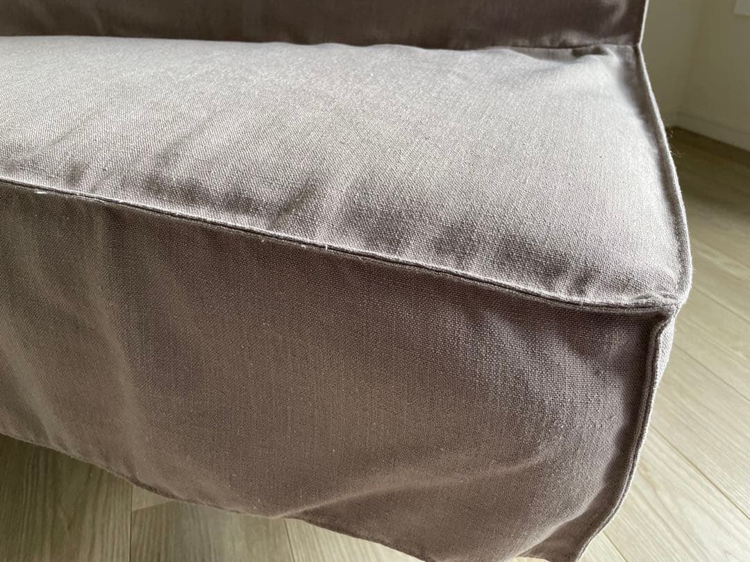 【週末限定価格】unico MANOA ベンチバックレスト ベージュ ソファ