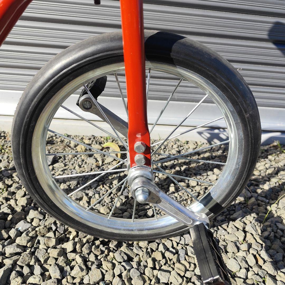 レア 珍品 補助輪付き １輪車 いちりんしゃ 赤