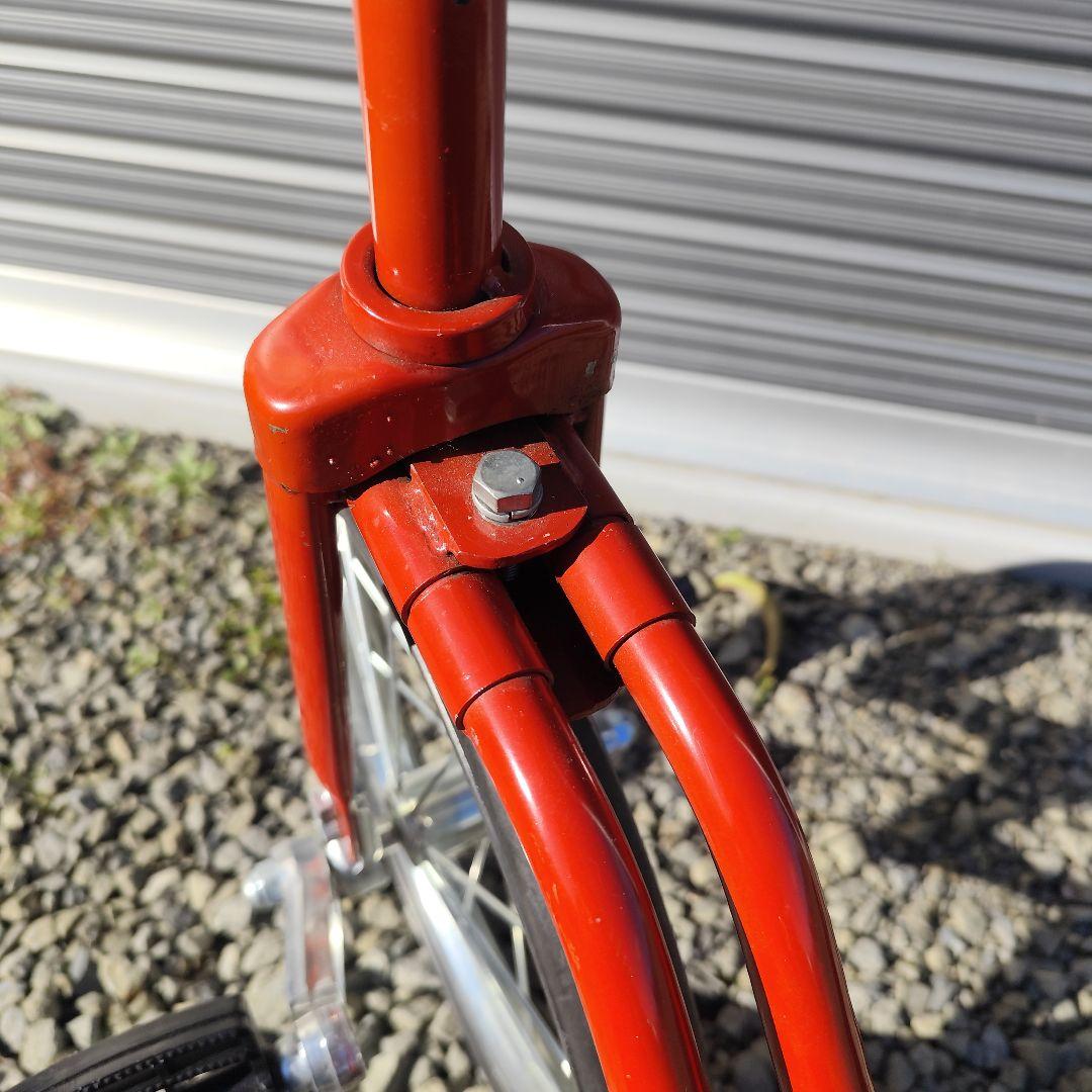 レア 珍品 補助輪付き １輪車 いちりんしゃ 赤