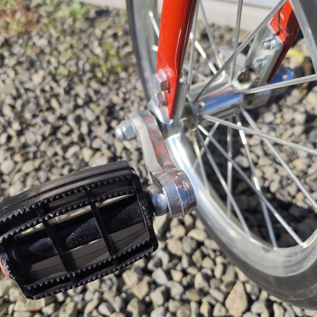 レア 珍品 補助輪付き １輪車 いちりんしゃ 赤