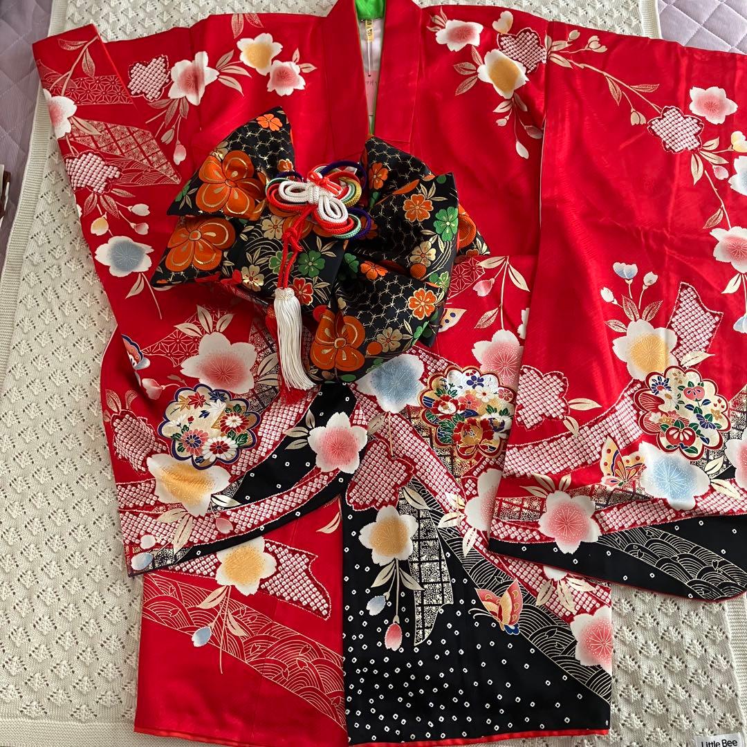 七五三　女の子　着物　７歳用　アンティーク