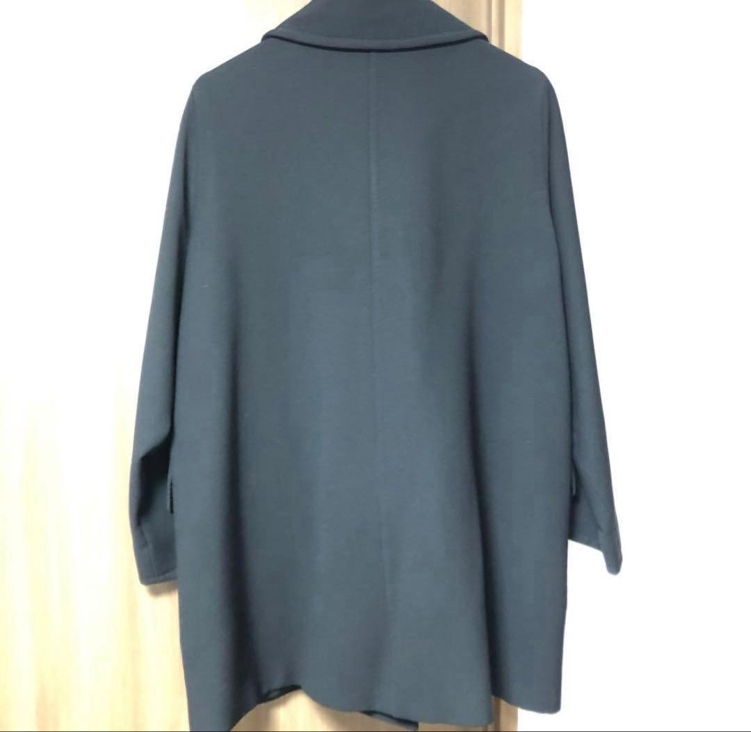 MaxMara ブラック ダブルブレストピーコート