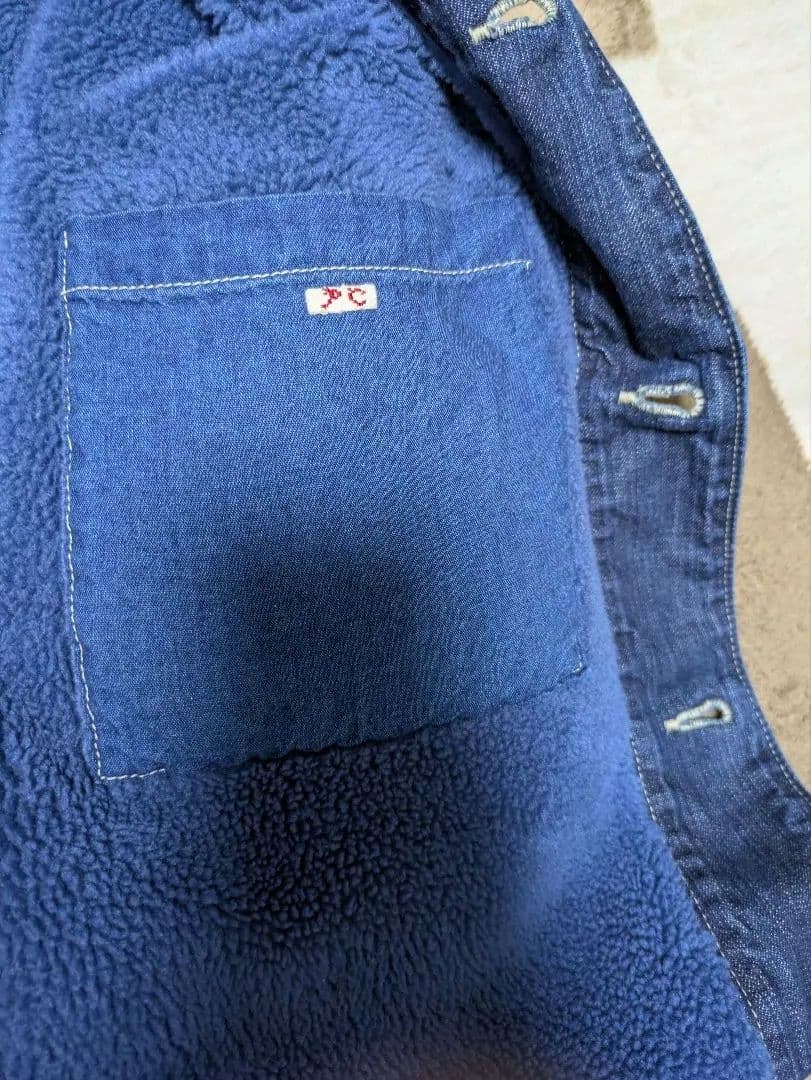 ポータークラシック　PorterClassic デニムボアジャケット　Lサイズ