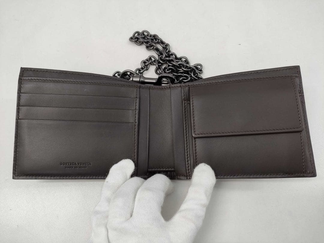ボッテガヴェネタ イントレチャート　ウォレット　チェーン付　極美品