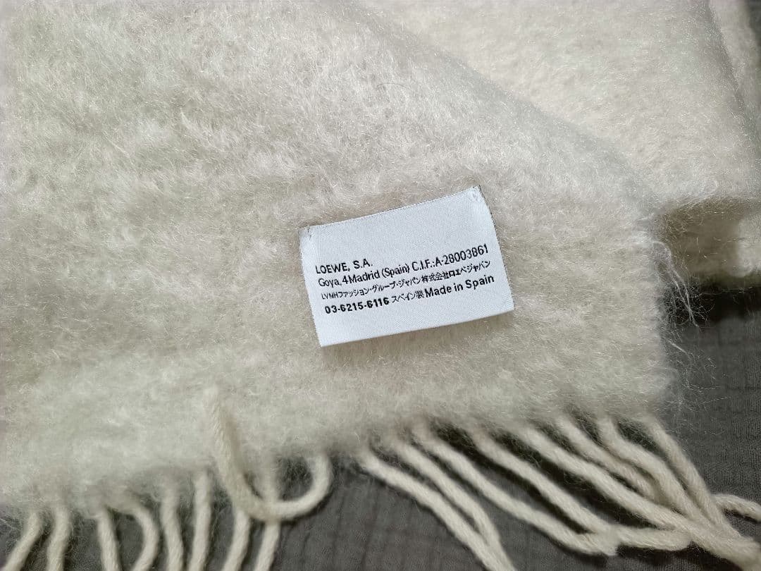 【伊勢丹購入】美品♡暖かい♡LOEWE ロエベ アナグラム モヘア マフラー