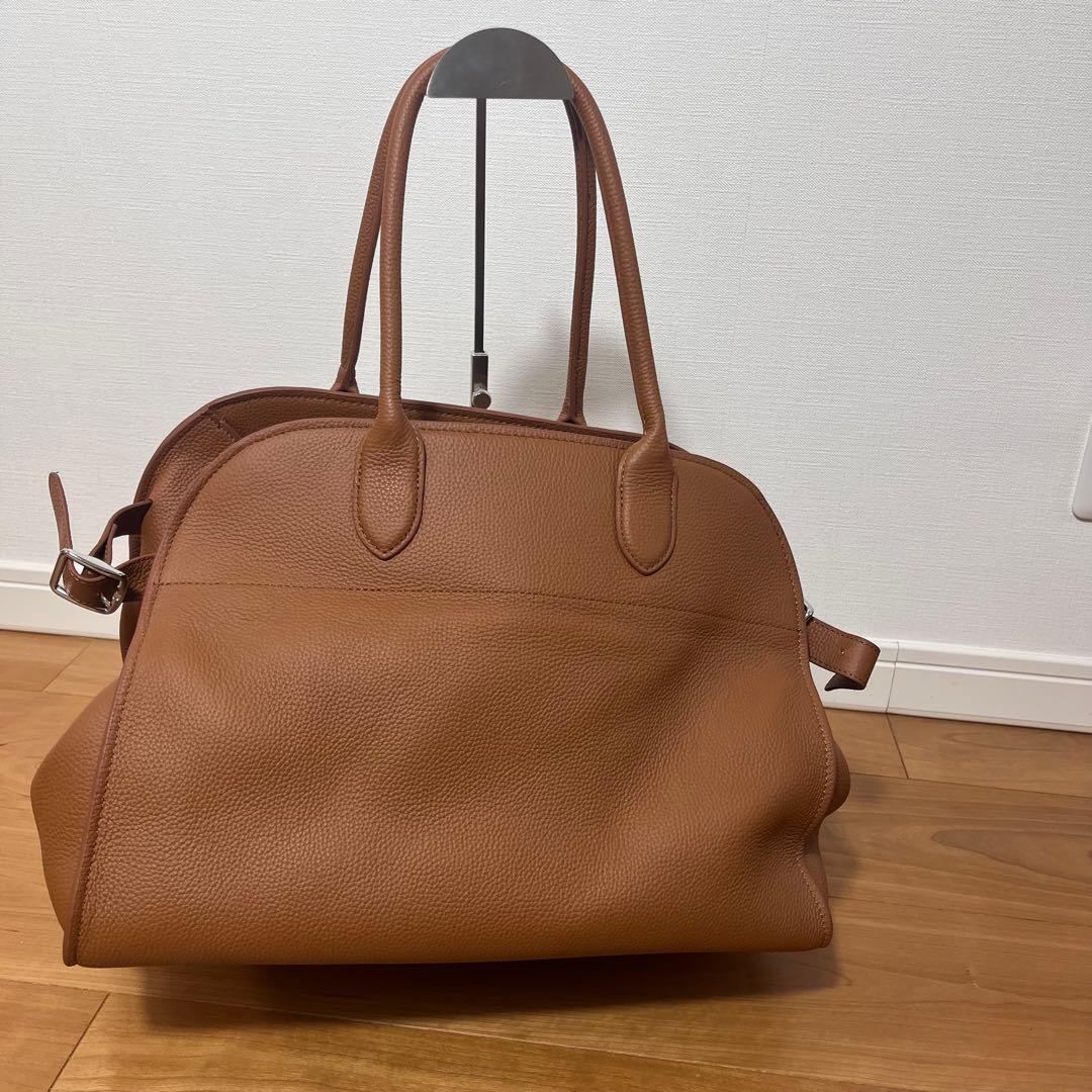 極美品ジストリーキャメル レザー トートバッグ 大容量