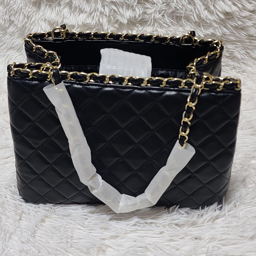 猫*ん様 CHANEL　トートバッグ　ゴールドチェーン　キルティング　ノベルティ