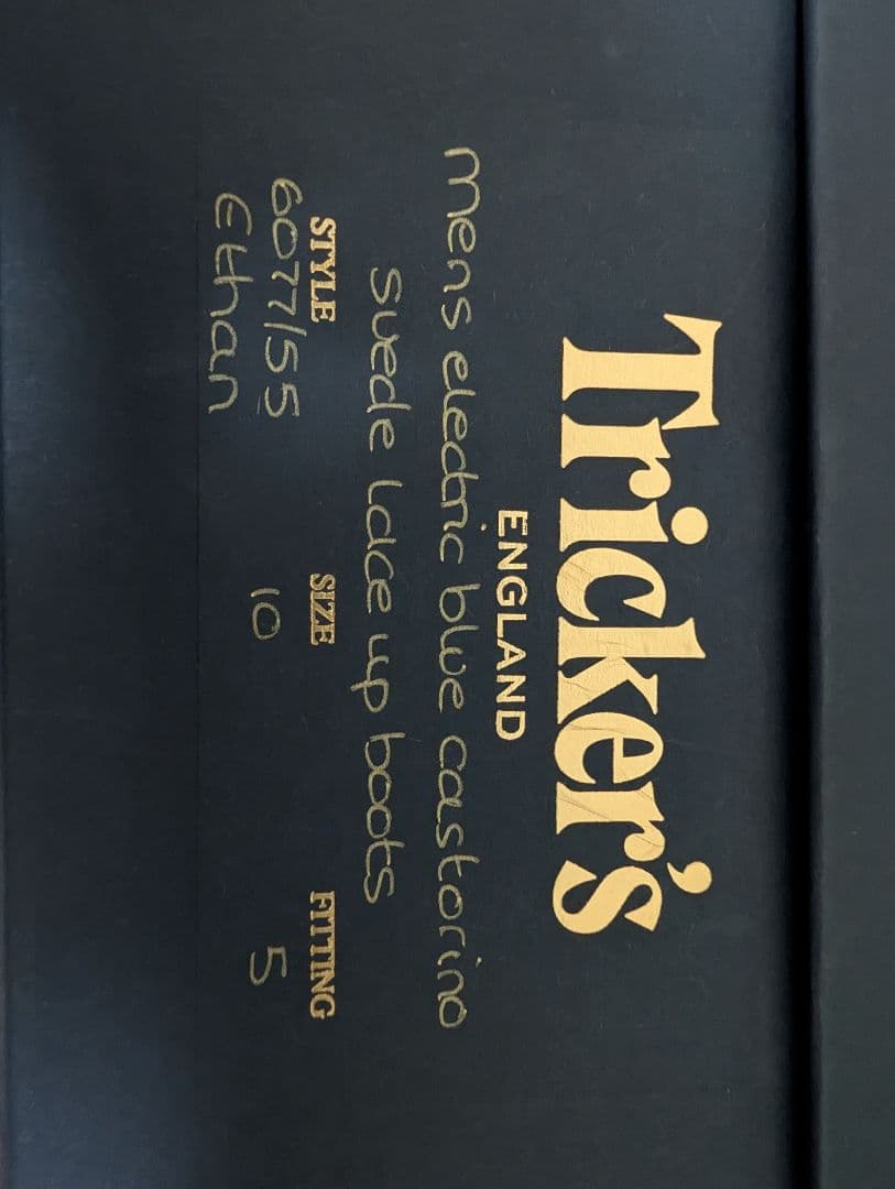 ヒ*デ様 新品未使用　tricker's　スエード　ブーツ　ブルー　ビブラムソー