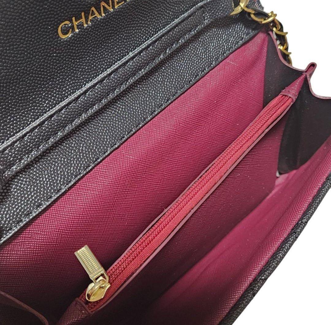 豚*箱様 CHANEL　ウォレットチェーン　キルティング　長財布　ノベルティ