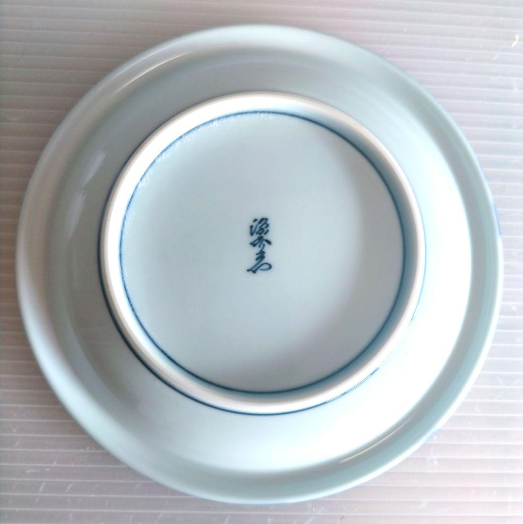 【新品未使用 】 源右衛門 染錦 大樹 銘々皿 5枚 共箱