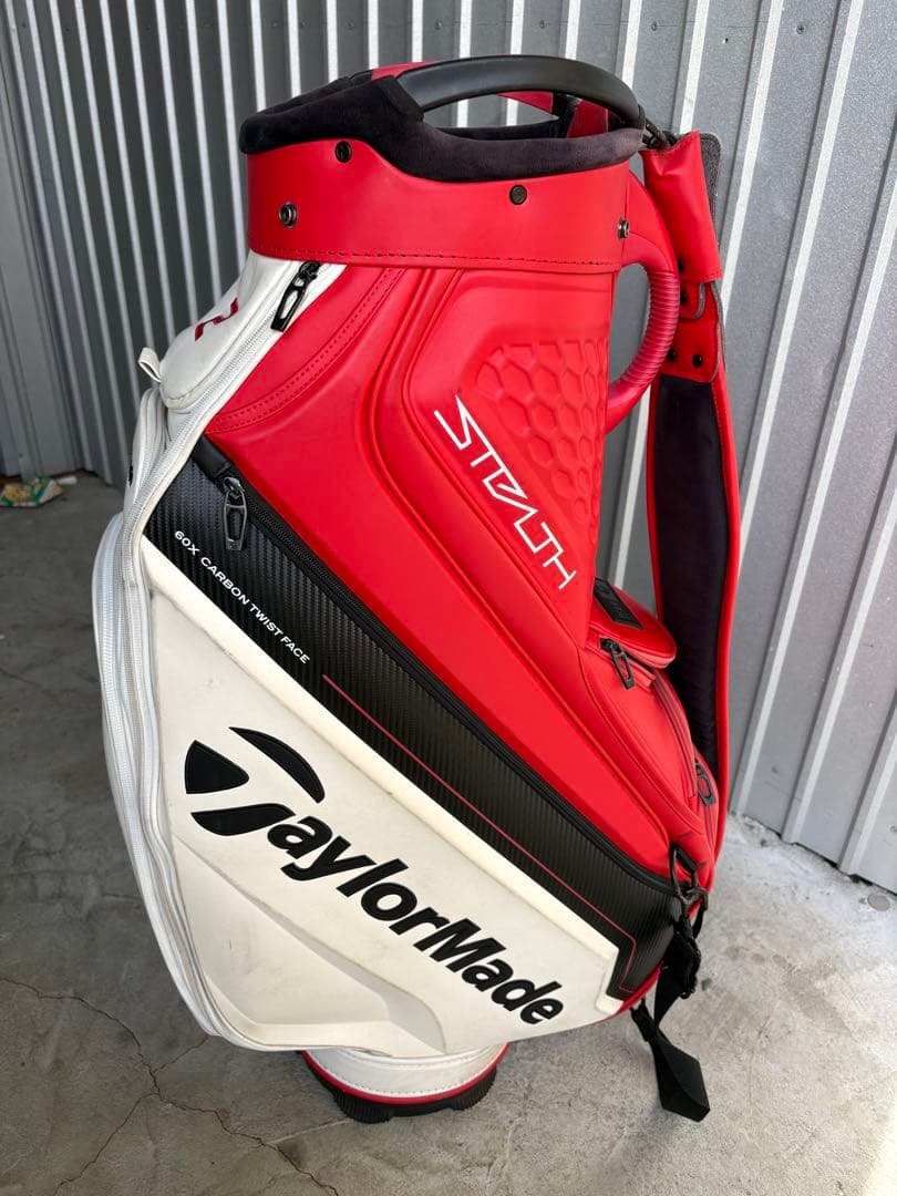TaylorMade Stealth キャディバッグ 赤白