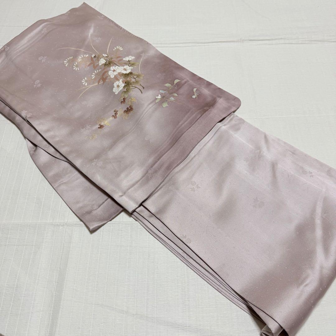 正絹 訪問着 着物 単衣 手描き 京友禅