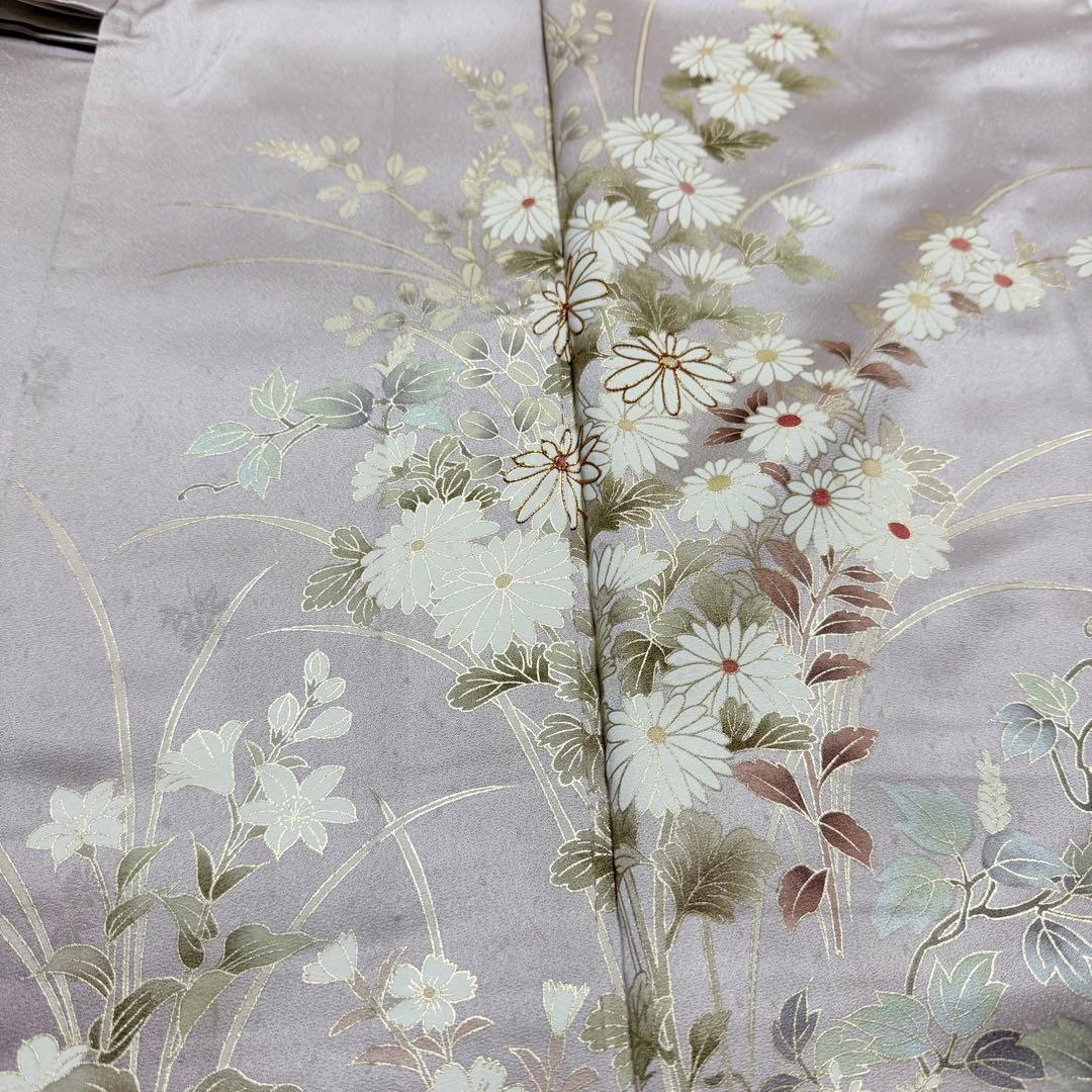 正絹 訪問着 着物 単衣 手描き 京友禅