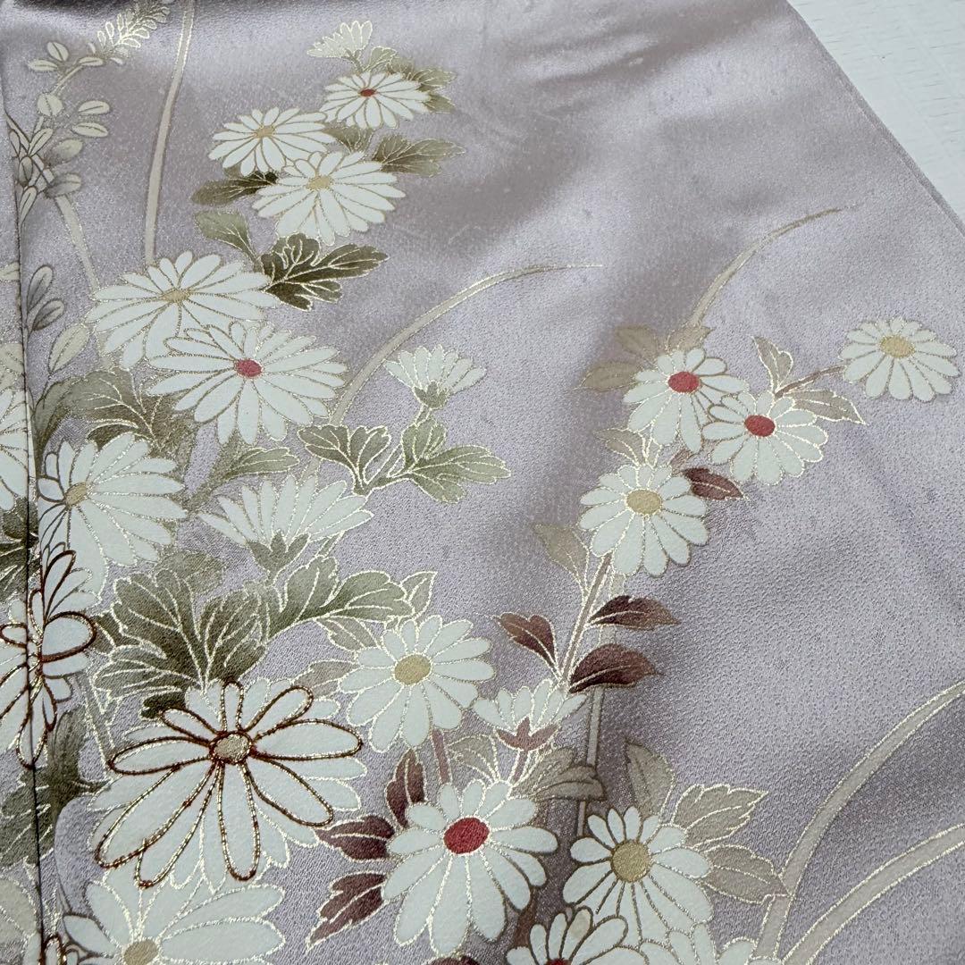 正絹 訪問着 着物 単衣 手描き 京友禅