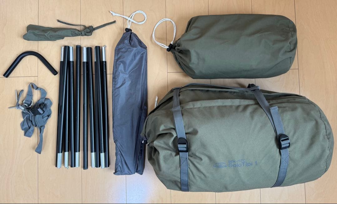 BUNDOK(バンドック) ソロ ティピー 1 TC BDK-75TC カーキ