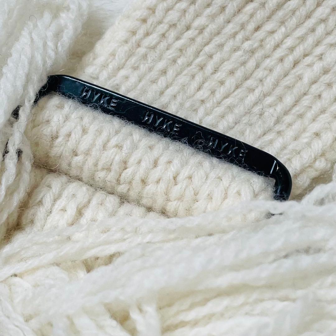 HYKE 23AW フリンジベスト　アイボリー