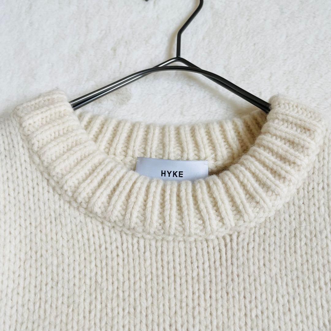 HYKE 23AW フリンジベスト　アイボリー