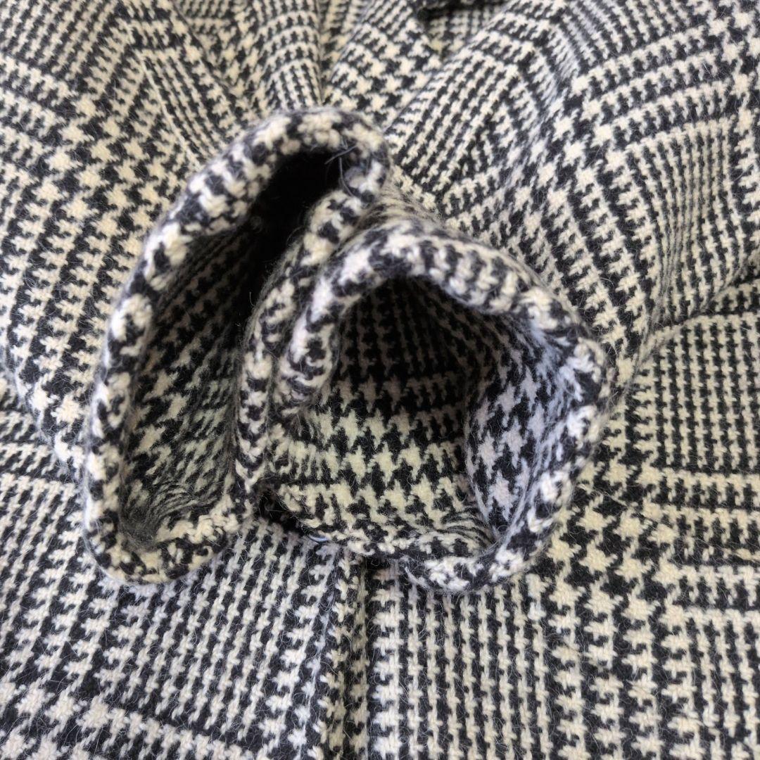 HERNO ヘルノ チェスターコート ツイード ダブル チェック柄 F