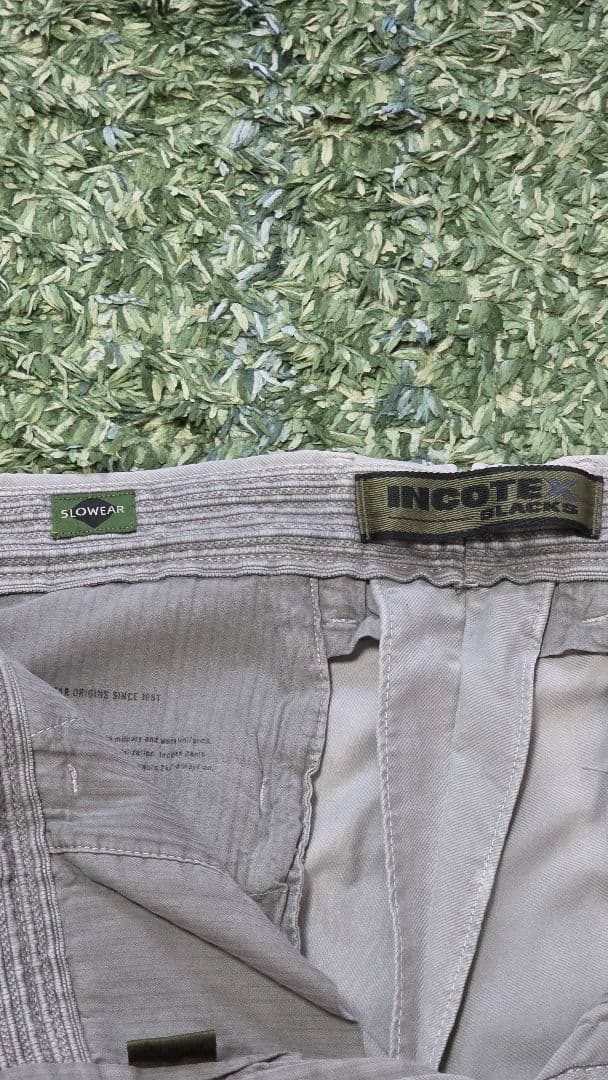 インコテックス　チノパンツ　100型　ライトグレー　秋冬　32サイズ　国内正規品
