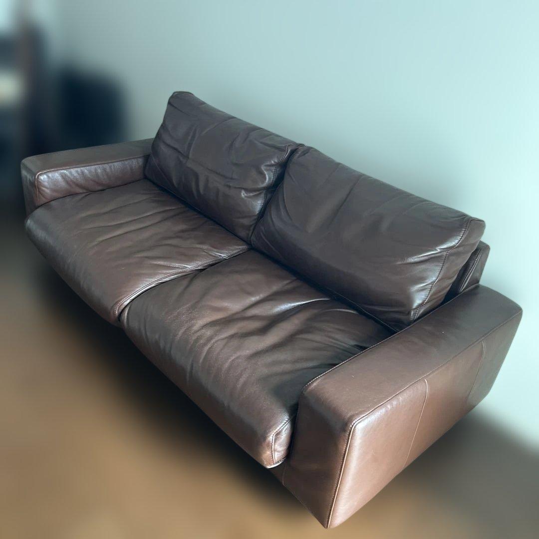 無印良品　レザーソファ