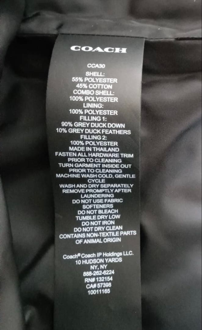 【新品未使用】COACH シグネチャー ダウン ベスト