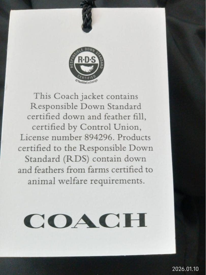 【新品未使用】COACH シグネチャー ダウン ベスト