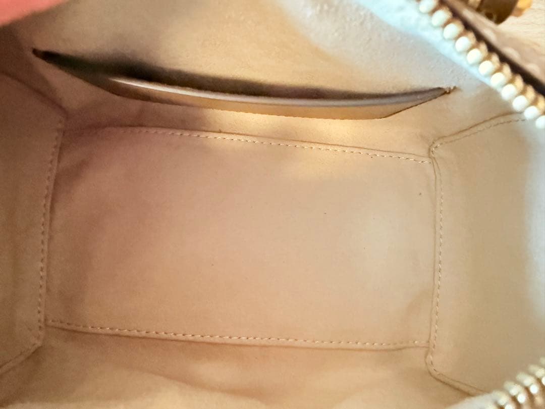 トリーバーチモノグラム キャンバス ミニ バレル 2WAYボストン