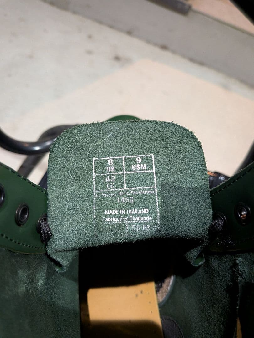 ドクターマーチン　8ホール　ブーツ　グリーン　希少