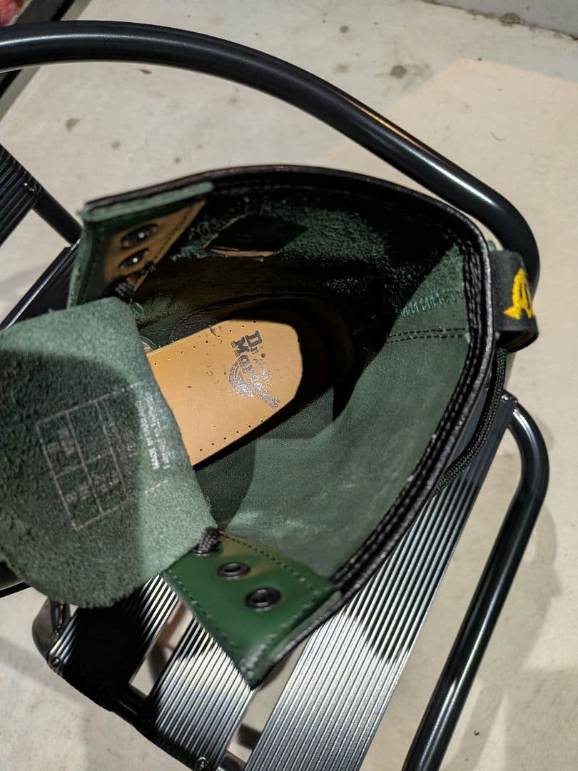 ドクターマーチン　8ホール　ブーツ　グリーン　希少