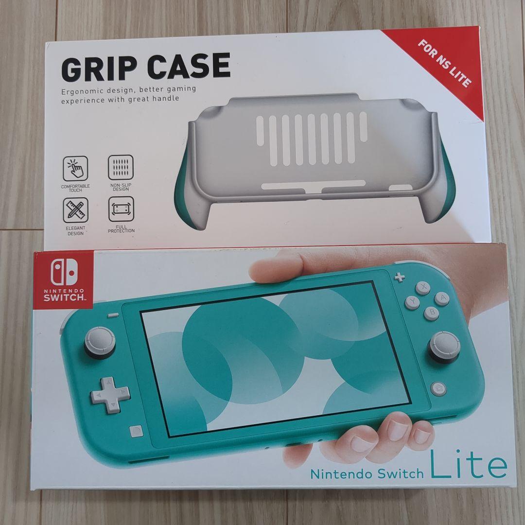 Nintendo Switch Lite ターコイズ GRIP CASE付き