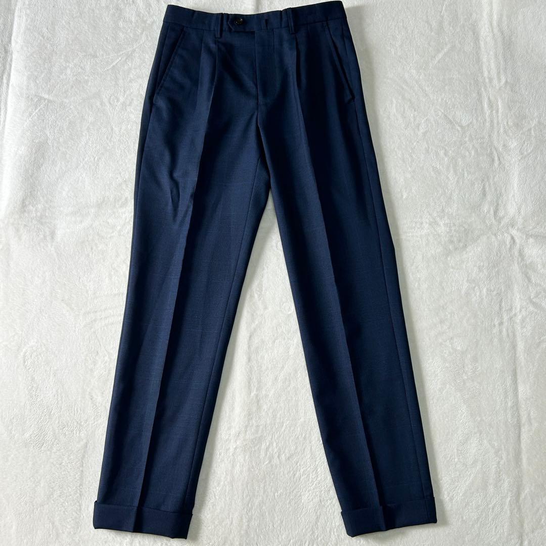 美品 ユニバーサルランゲージ カノニコ スーパーソニック ダブルスーツ M 紺