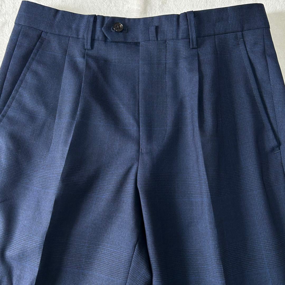 美品 ユニバーサルランゲージ カノニコ スーパーソニック ダブルスーツ M 紺