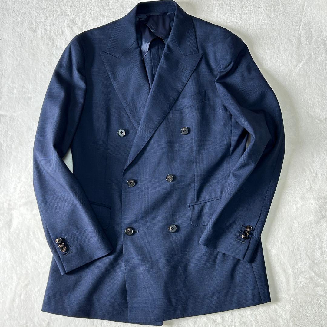 美品 ユニバーサルランゲージ カノニコ スーパーソニック ダブルスーツ M 紺