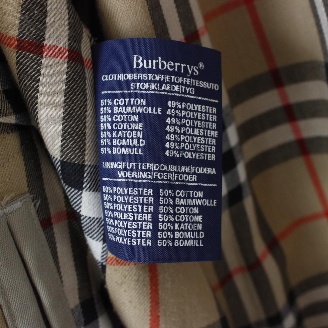 Burberry ライナー付き ステンカラーコート Lサイズ相当 イングランド製
