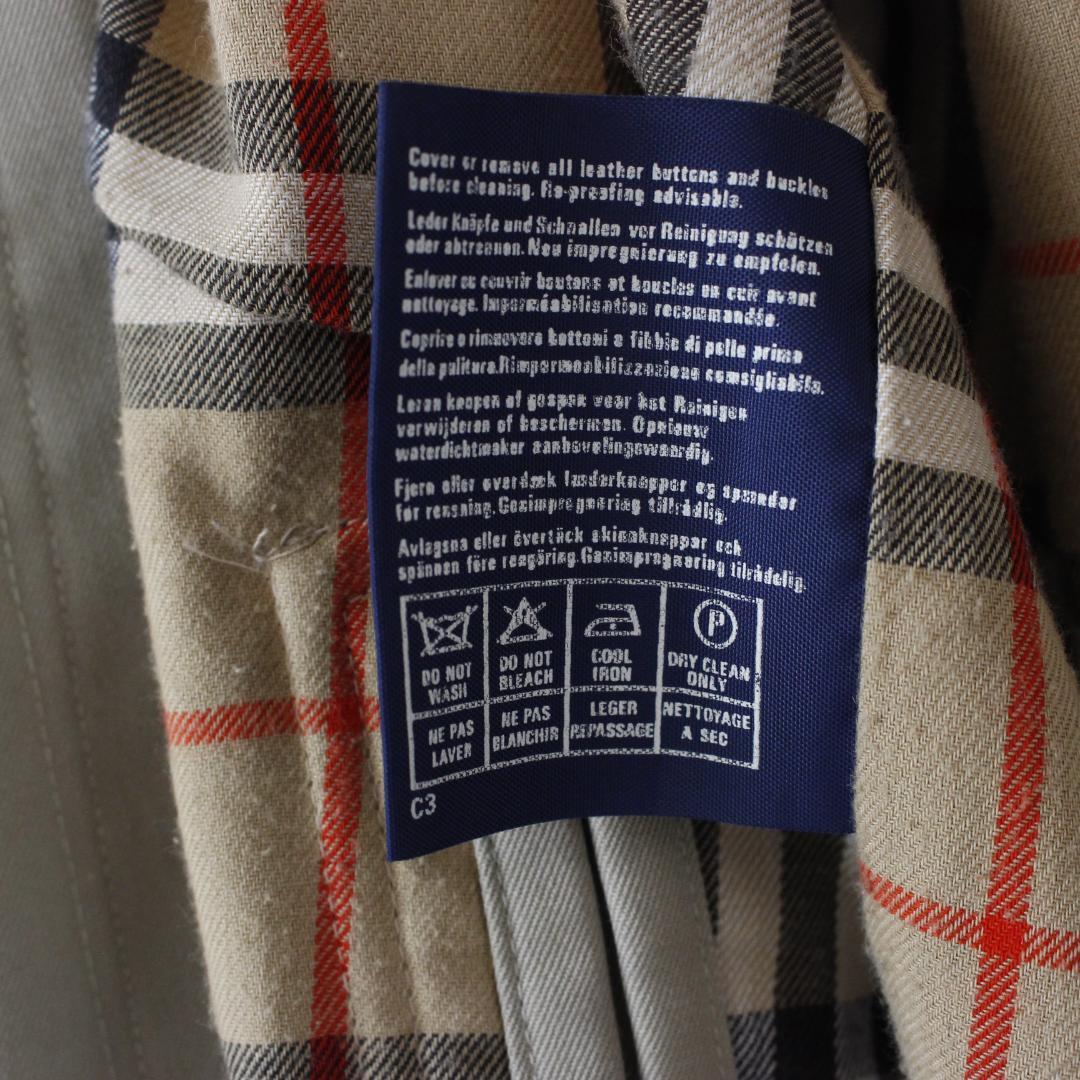Burberry ライナー付き ステンカラーコート Lサイズ相当 イングランド製