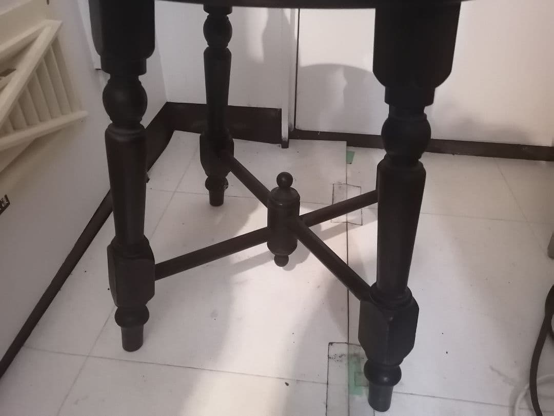 アンティーク ダークブラウン 木製チェア 木組み 南京小椅子 ミズメザクラ