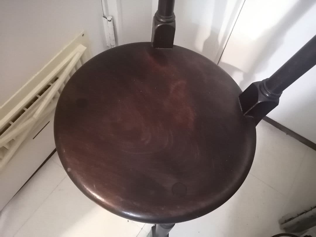 アンティーク ダークブラウン 木製チェア 木組み 南京小椅子 ミズメザクラ