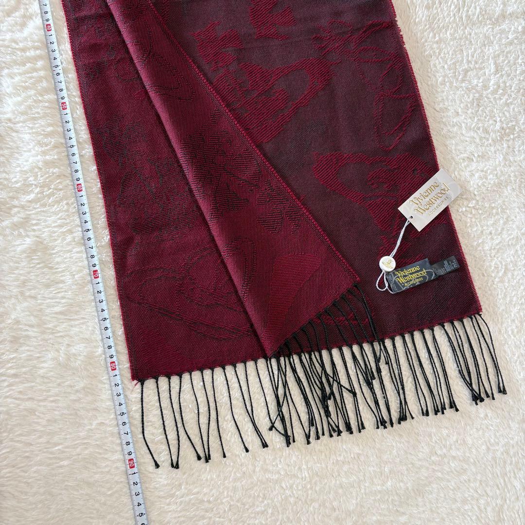 ヴィヴィアン・ウエストウッド オーブ総柄マフラー ストール タグ付き未使用品